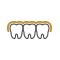 Teeth under Invisalign tray icon