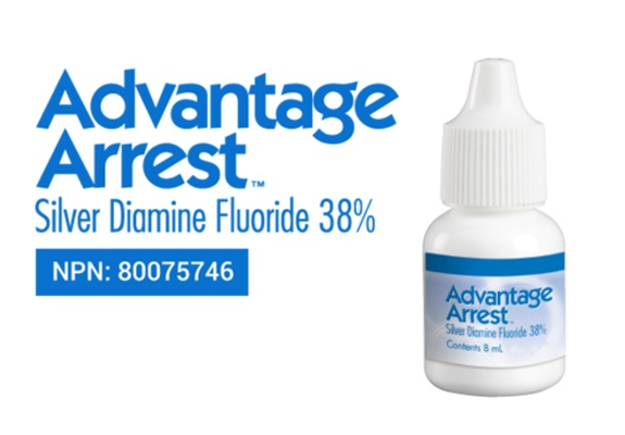 Bottle of silver diamine fluoride