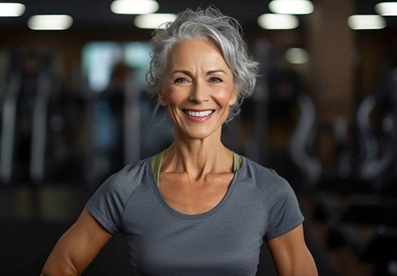 Senior woman with confident smile