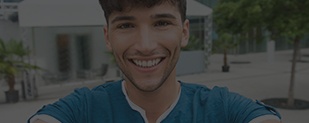 Young man with healthy smile