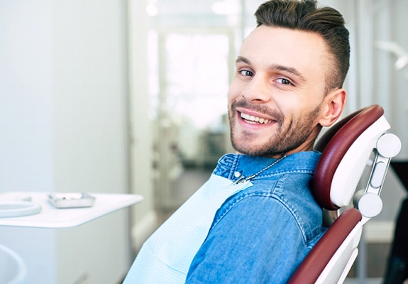 Man about to get a tooth extraction