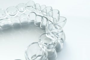 Closeup of Invisalign in Fanwood on white background