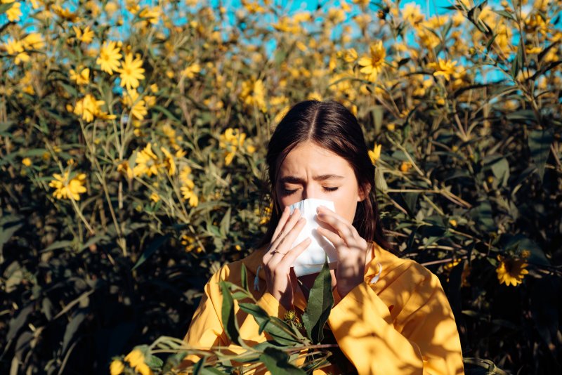 woman with allergies in Fanwood